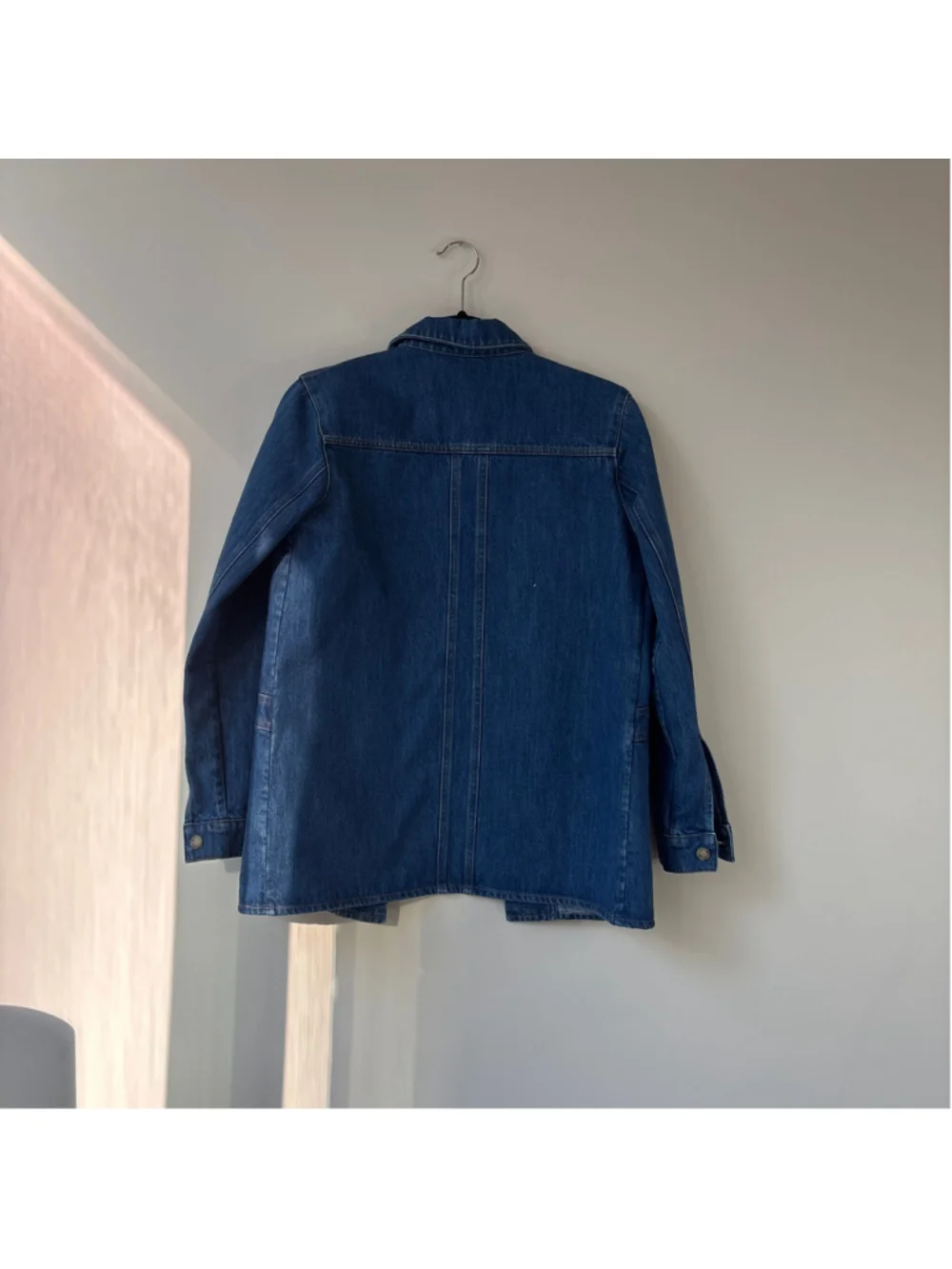 Women's Sézane Denim Jean Jacket Size XS Blue - Picture 9 of 10